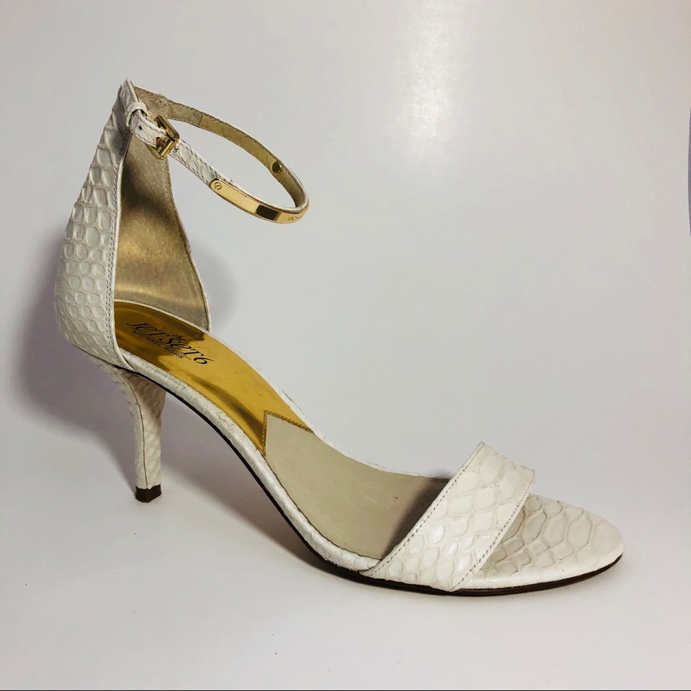 Michael Kors Jet Set 6 Snake Embossed Sandal